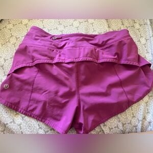 Purple Lululemon shorts